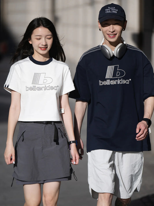 【300G】ロゴプリントリンガーTシャツ A100