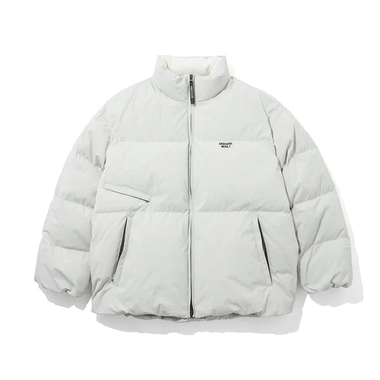 TEFLON WHITE DUCK STAND COLLAR DOWNJACKET A041