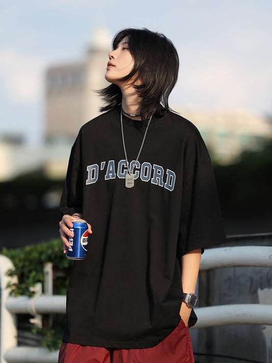 レタープリントTシャツ A111