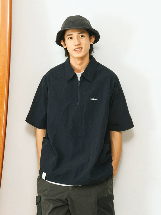 【撥水機能】ACTIVE NYLON SHIRT / ナイロンシャツ A098