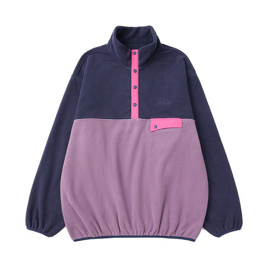 Contrast Sweatshirt Jacket A032