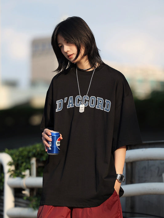 レタープリントTシャツ A111