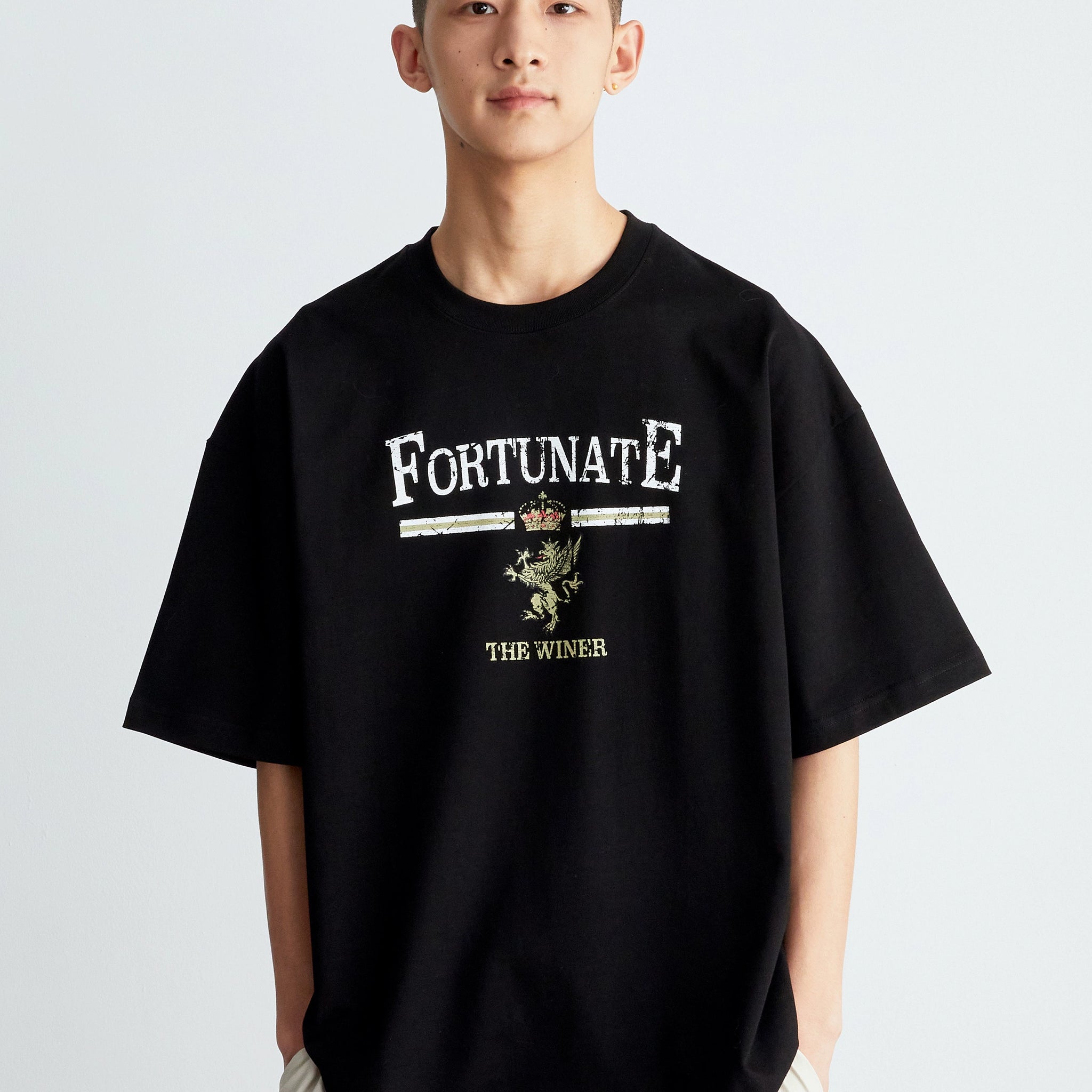 【300G】ダメージプリントTシャツ A094