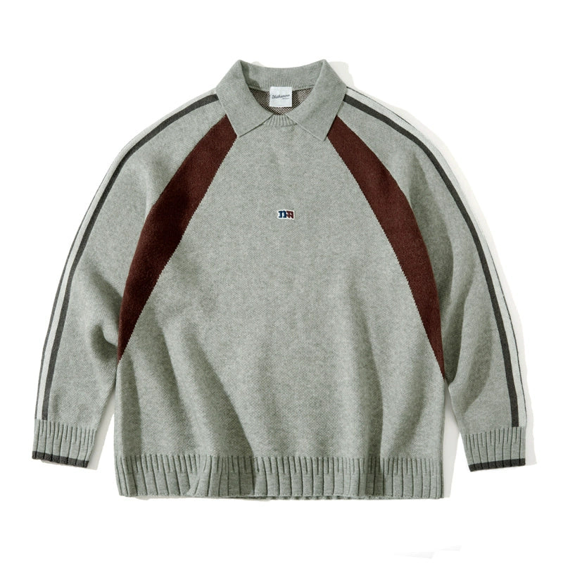 【アンゴラニット】KNIT POLO SWEATER A034