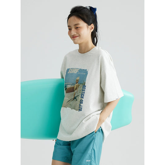 レトロフォトプリントTシャツ A087