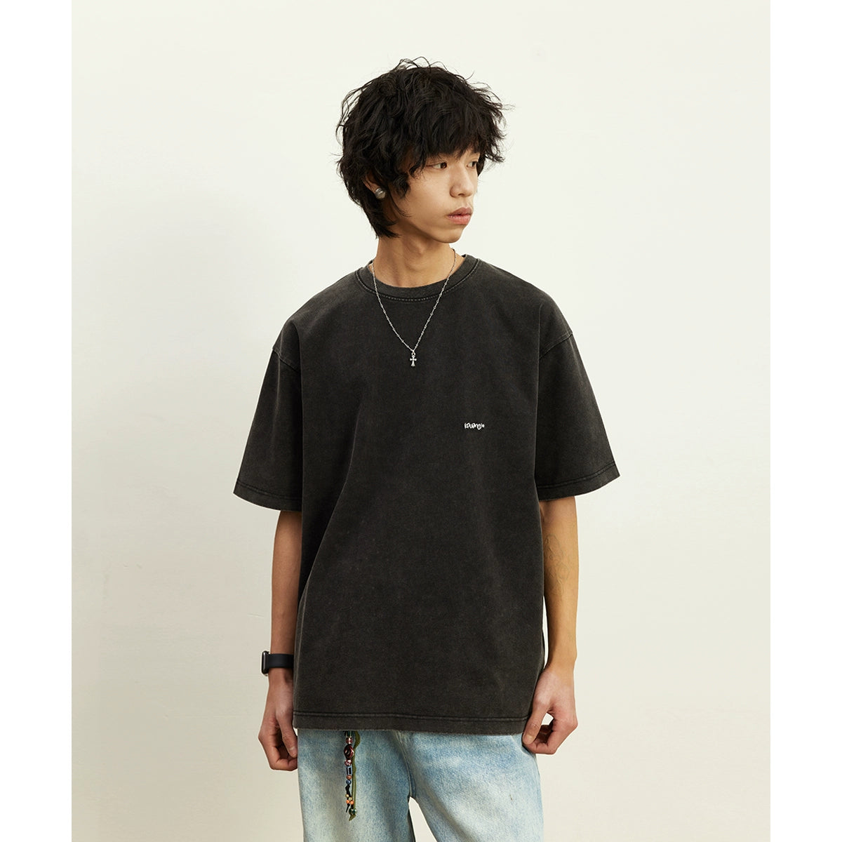 ヘビーウェイトレトロウォッシュTシャツ A102