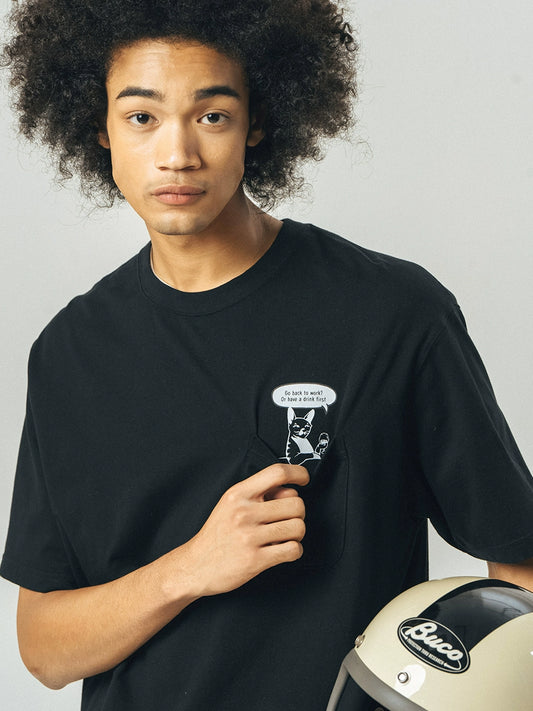 【240G】バックプリント T-SHIRT A079