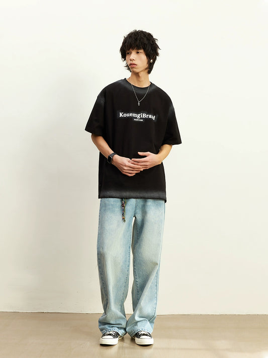 ダメージウォッシュTシャツ A095