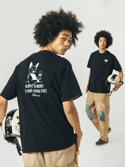 【240G】バックプリント T-SHIRT A079