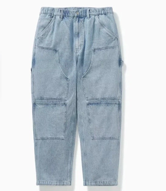 PATCHWORK WIDE DENIM PANTS A009