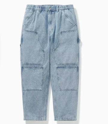 PATCHWORK WIDE DENIM PANTS A009