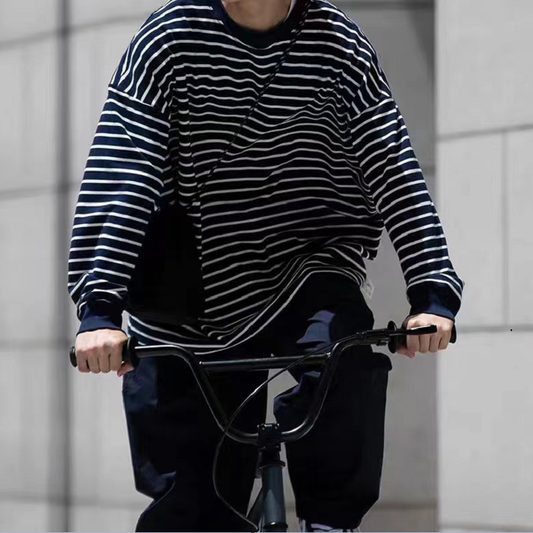 Urban Edge ビンテージストライプシャツ A013