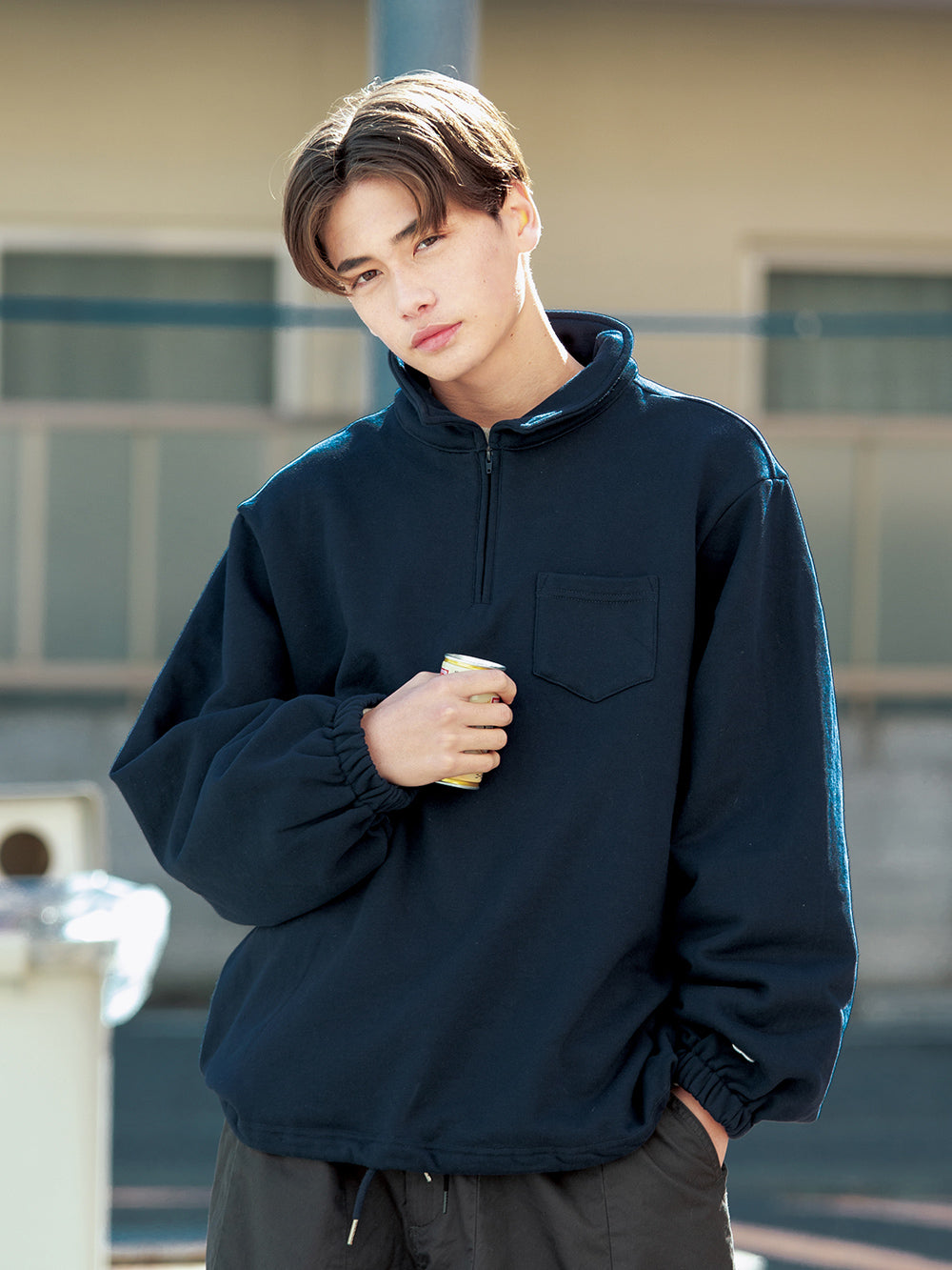 Urban Edge ハーフジップポロ A005