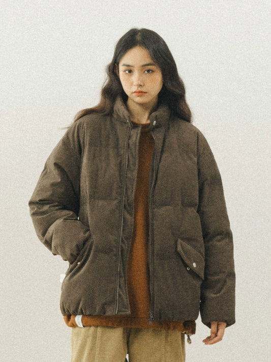 CORDUROY SURFACE DOWN JACKET A045