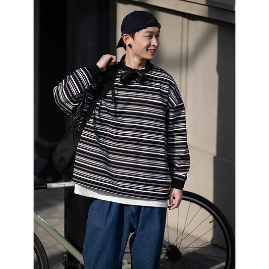 Bellken オーバーサイズボーダーT A015