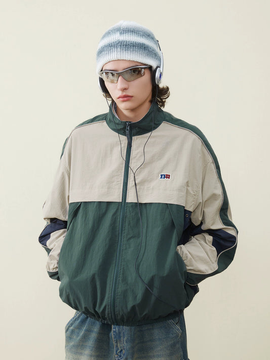 SPORTY CONTRAST NYLON JUMPER A051